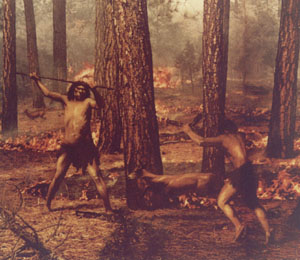 Picture of Cavemen Hunting Deer